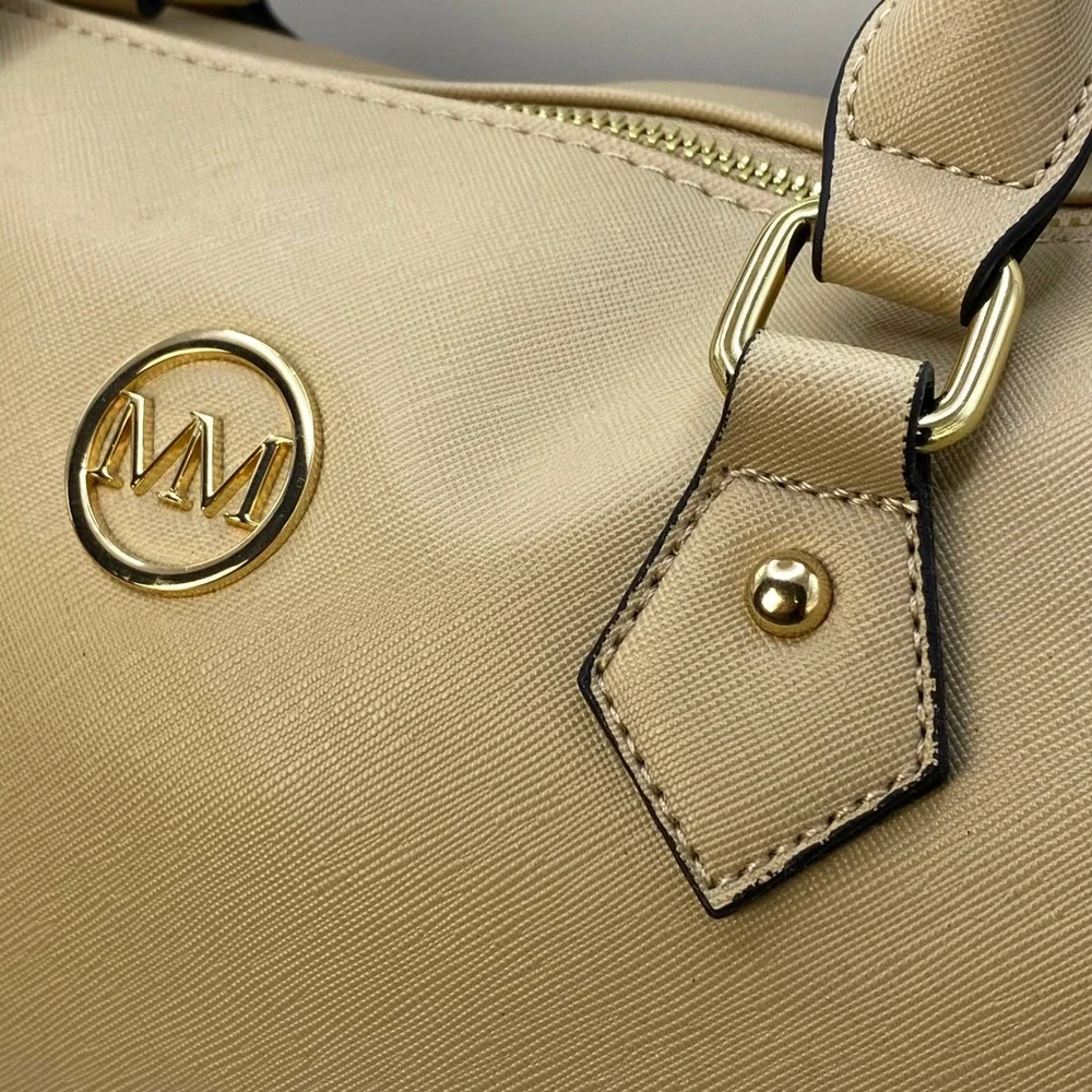 Preppy Vegan Leather Structured Handbag Set Old Money Classic Luxury Minimalist